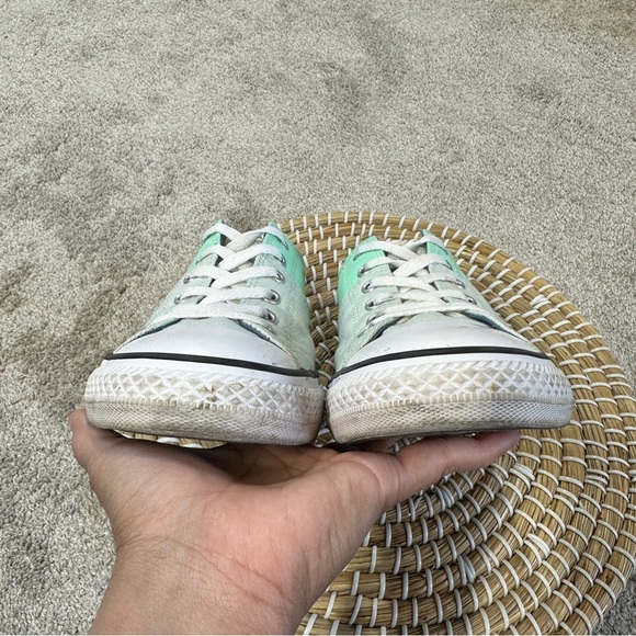 Converse Women’s Chuck Taylor Allstar Low Top Sneakers Shoes in Mint White 5 - Picture 9 of 12